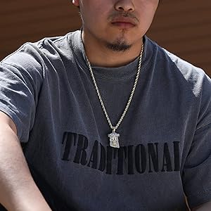 Amazon | ゴールドトーン シルバー スターダスト マイクロジーザス