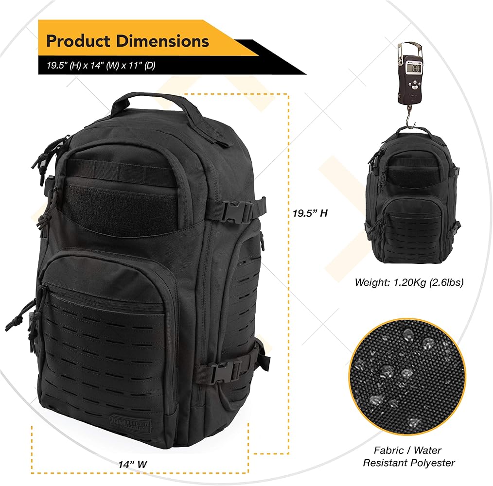 Amazon.com: Highland Tactical Roger Tactical Backpack with Laser
