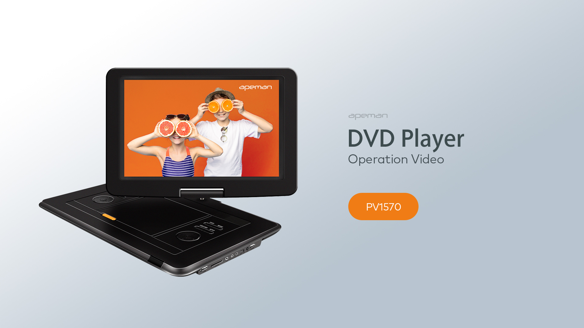 Watch APEMAN 17.9'' Portable DVD Player with 15.5'' Swivel Screen