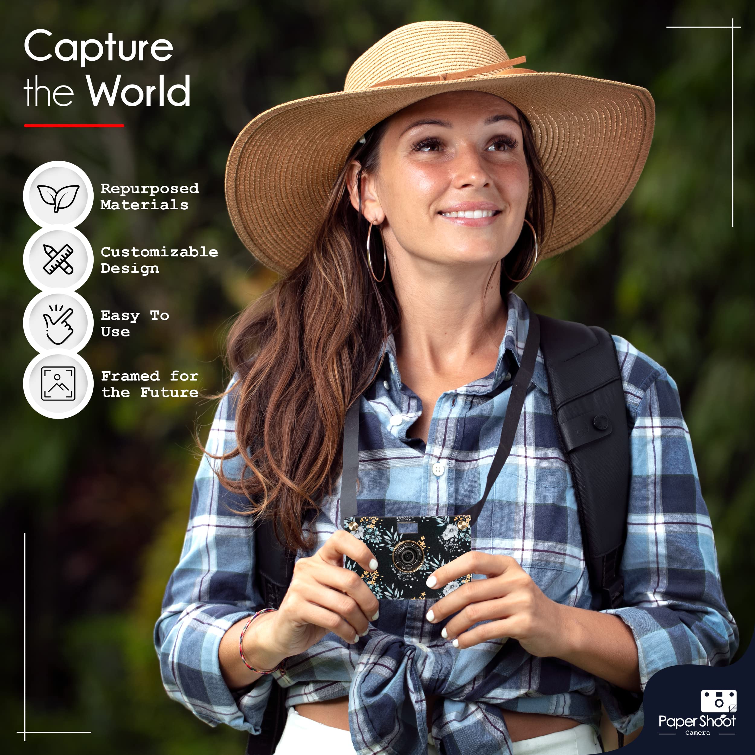 Amazon | ペーパーシュートカメラ - 18MP コンパクトデジタルペーパー