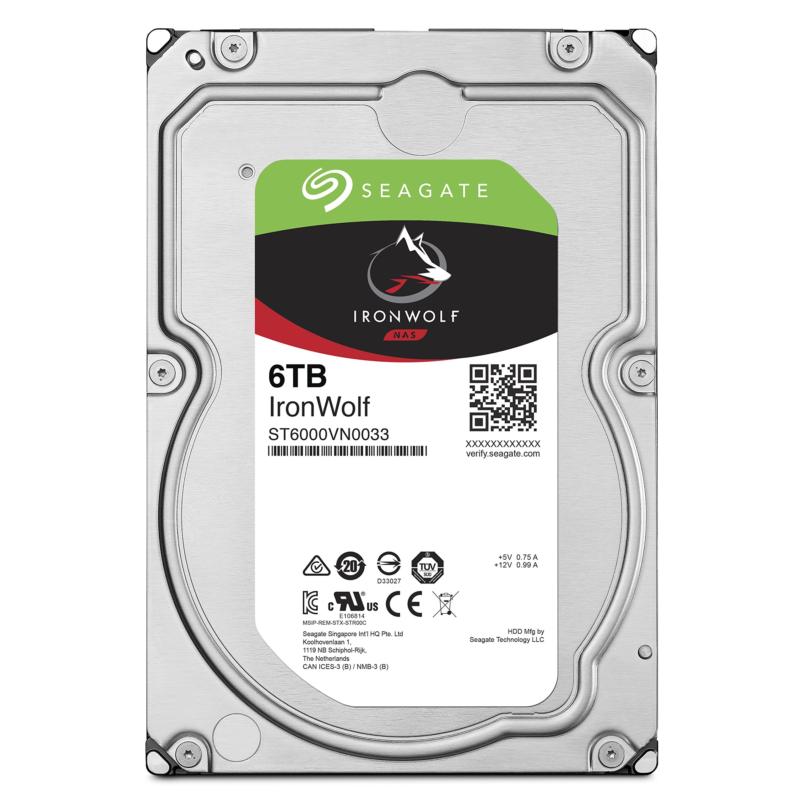 Amazon.com: Seagate IronWolf ST6000VN001 6 TB Hard Drive - 3.5