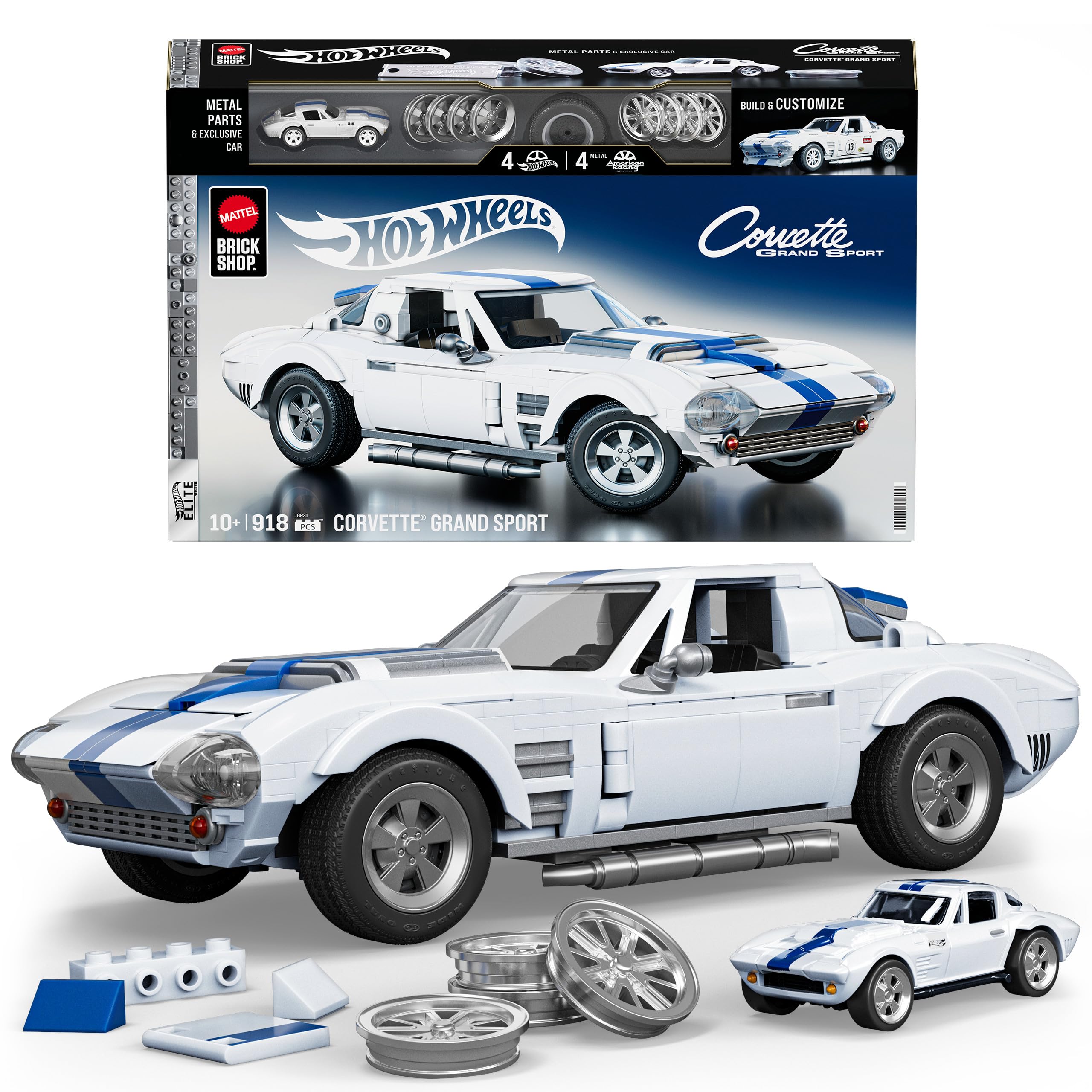 Amazon.com: Mattel Brick Shop Hot Wheels Elite Series Building Set