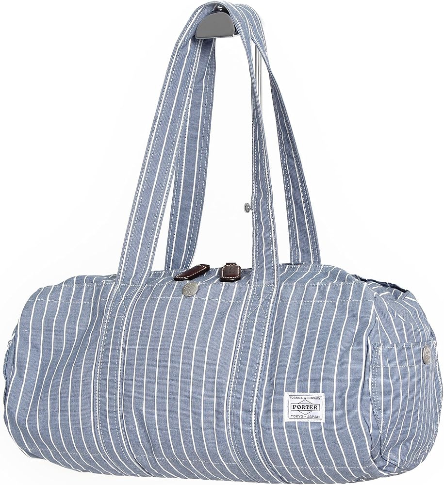 Amazon | [ポーター] 吉田カバン ブルーストライプ ボストンバッグ 708