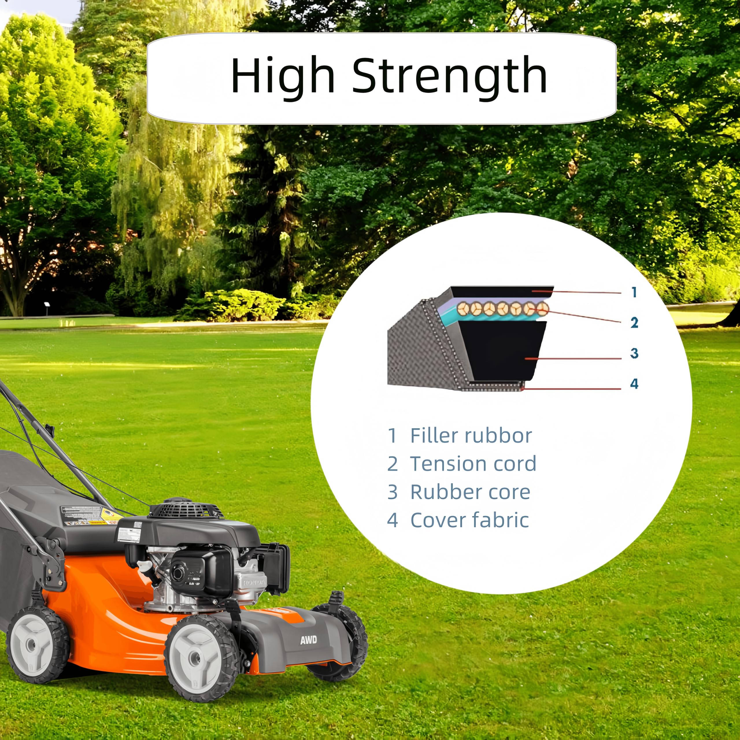 Amazon.com : 110832 Lawn Mower Deck Belt (5/8