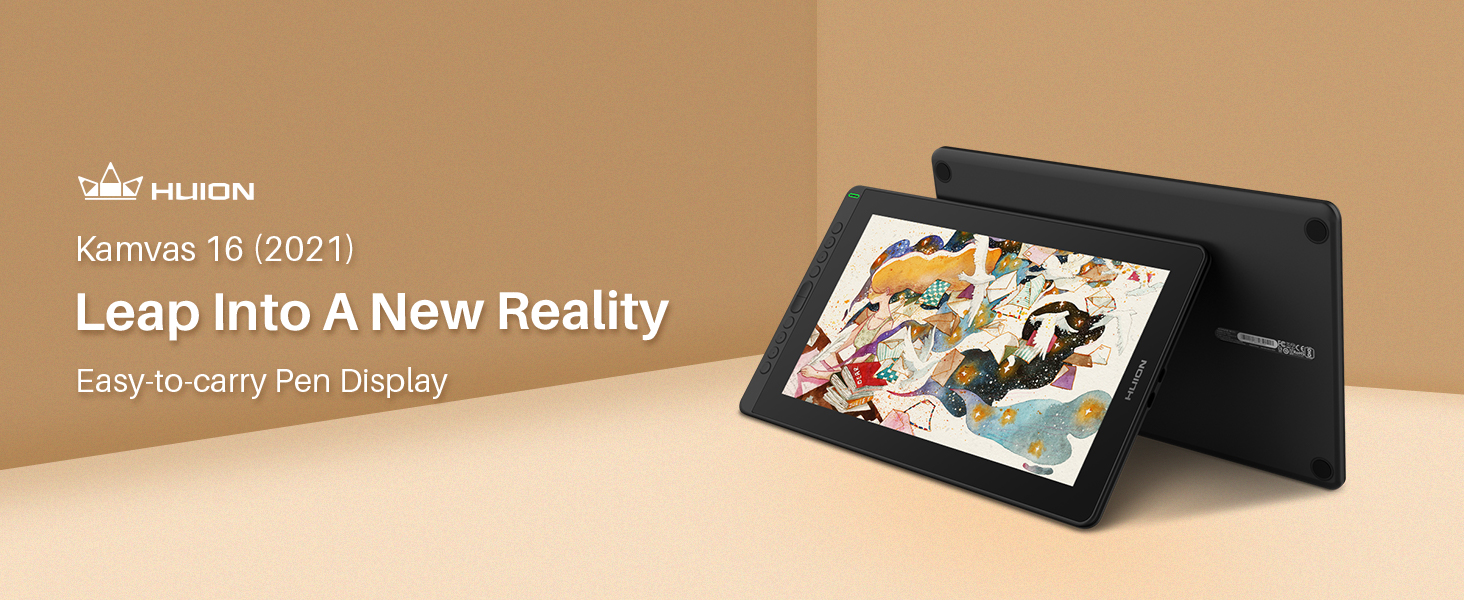 Amazon.com: 2021 HUION KAMVAS 16 Graphics Drawing Tablet with Full