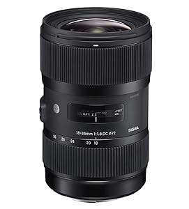 Amazon.com : Sigma 18-35mm F1.8 Art DC HSM Lens for Canon, Black