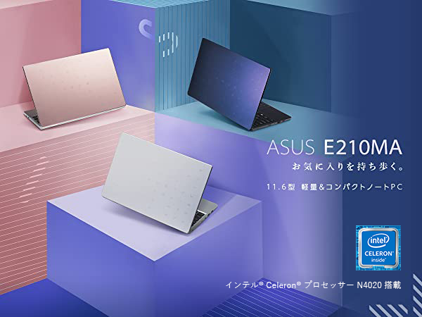 Amazon.co.jp: ASUS 軽量 小型 ノートパソコンE210MA(Celeron N4020