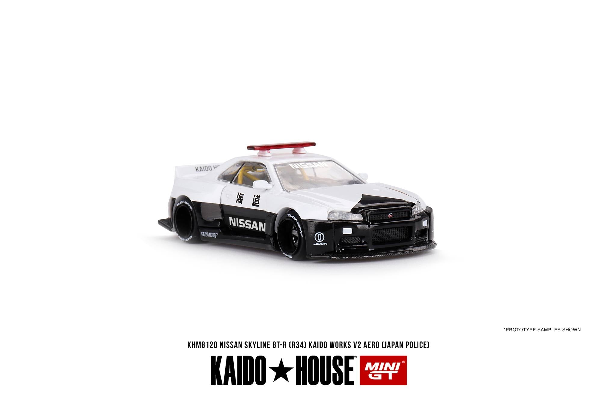 Mini GT x Kaido House No.120 Nissan Skyline GT-R (R34) Kaido Works