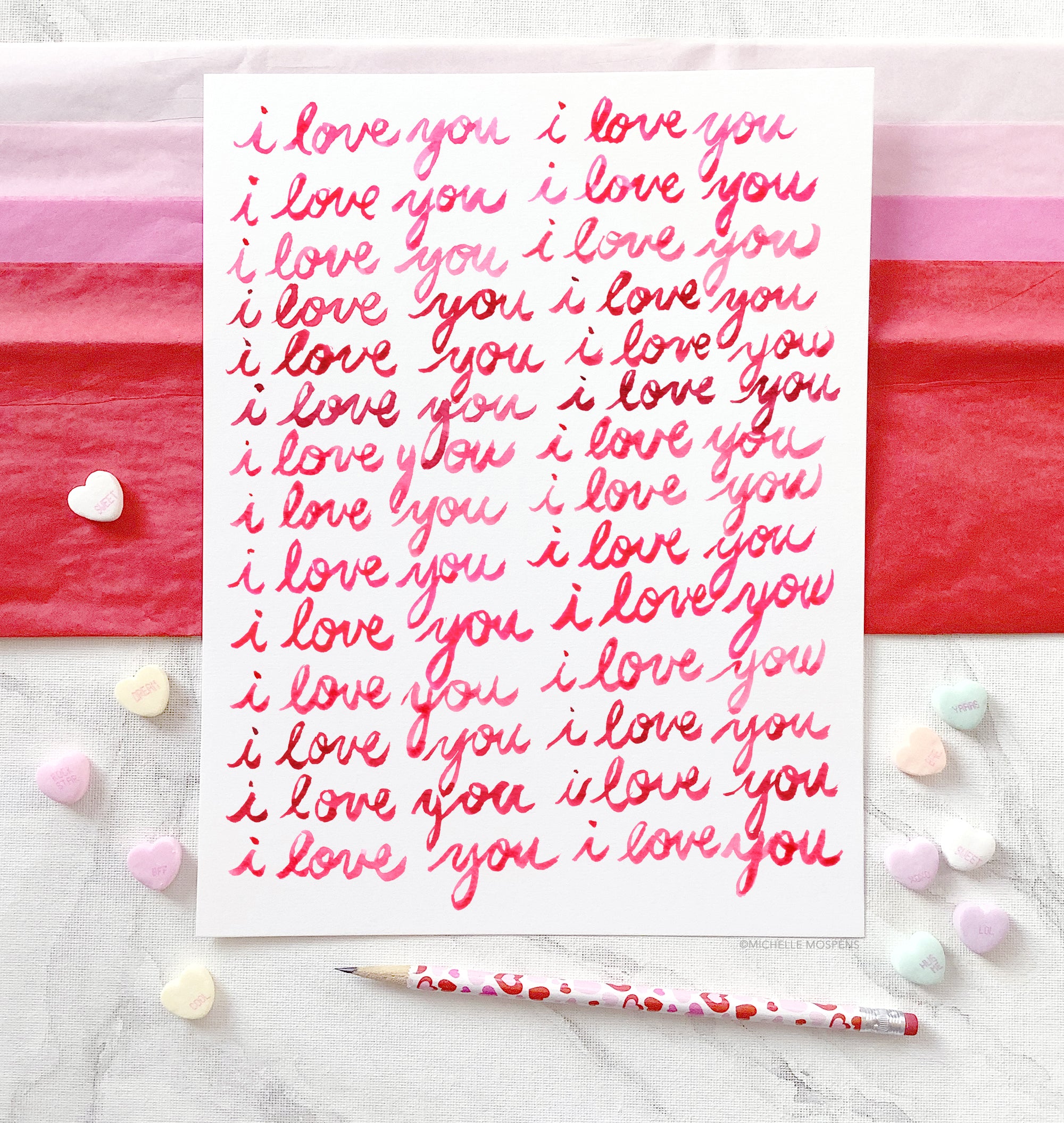 I Love You I Love You Art Print - Love Valentine's Day Wall Art Print