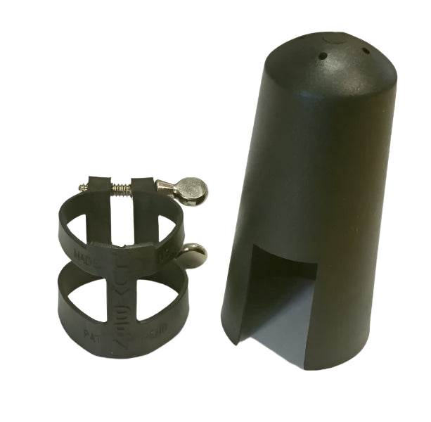 LUYBEN 2215B Plastic Clarinet Ligature & Cap (Black) - Ray's