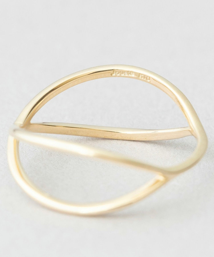 K10YG クロス ピンキーリング（031340） ｜ women（ウィメンズ