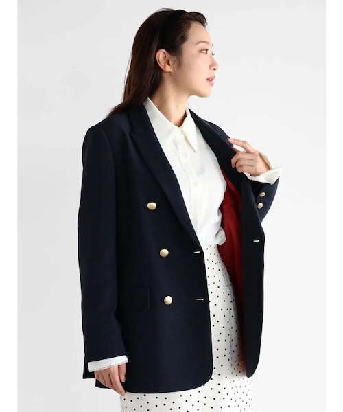 ゴールドボタンダブルブレストジャケット｜メドックの通販｜&mall