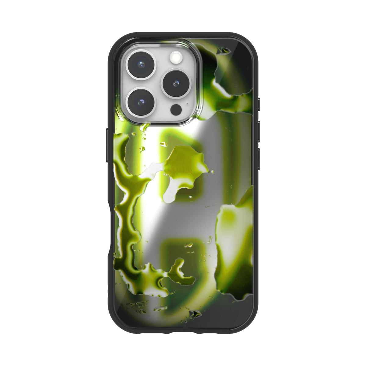 iPhone 16 Proケース Oval D Neon ブラック/イエロー – MiraiSell