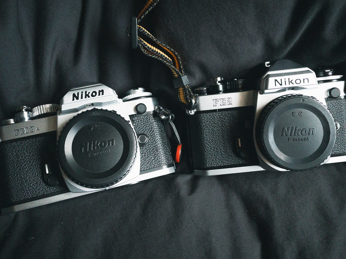 Nikon FE2とFM3Aの外観比較 / Appearance comparison of Nikon FE2 and