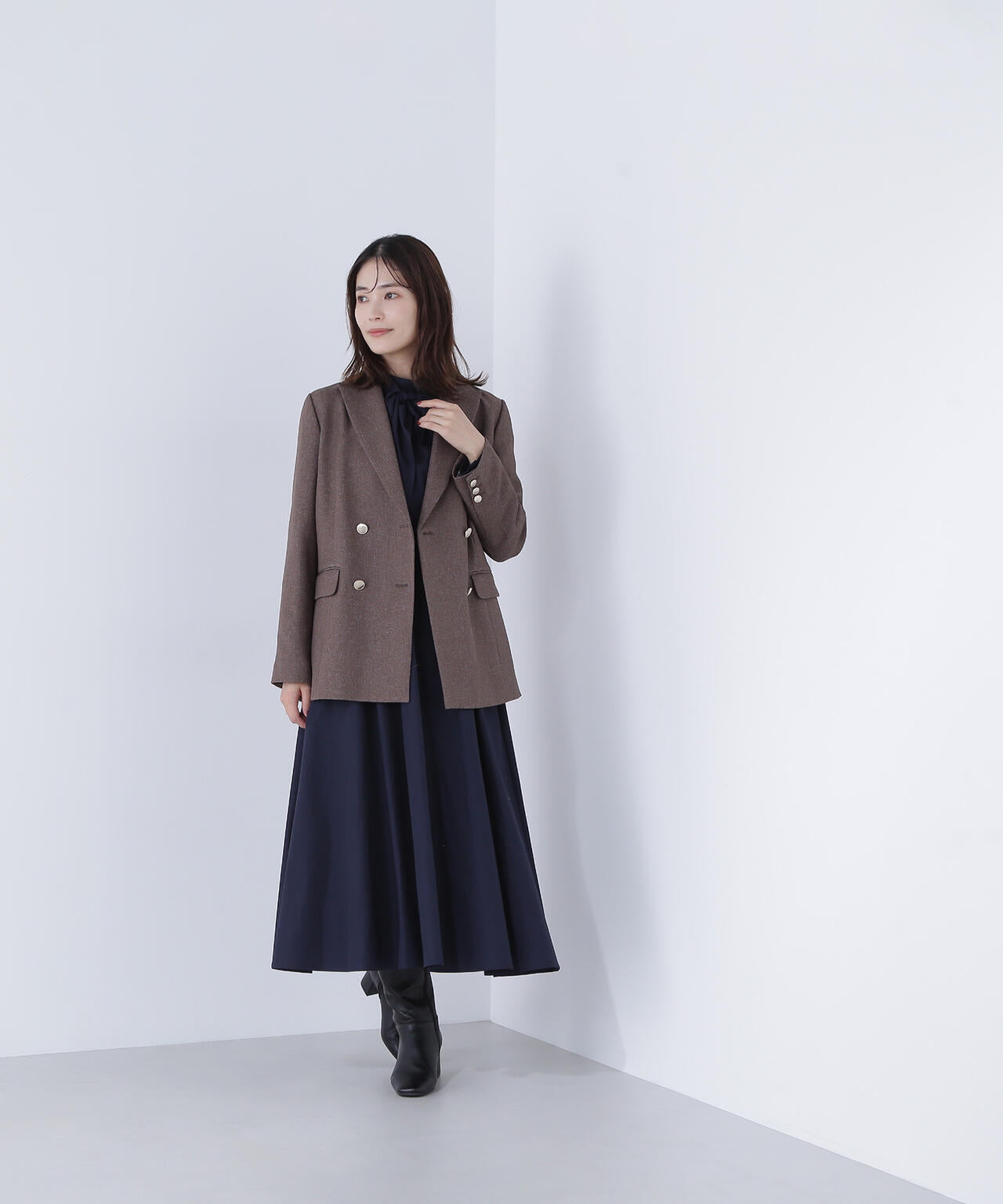 2wayボウタイギャザーワンピース | NATURAL BEAUTY BASIC（ナチュラル