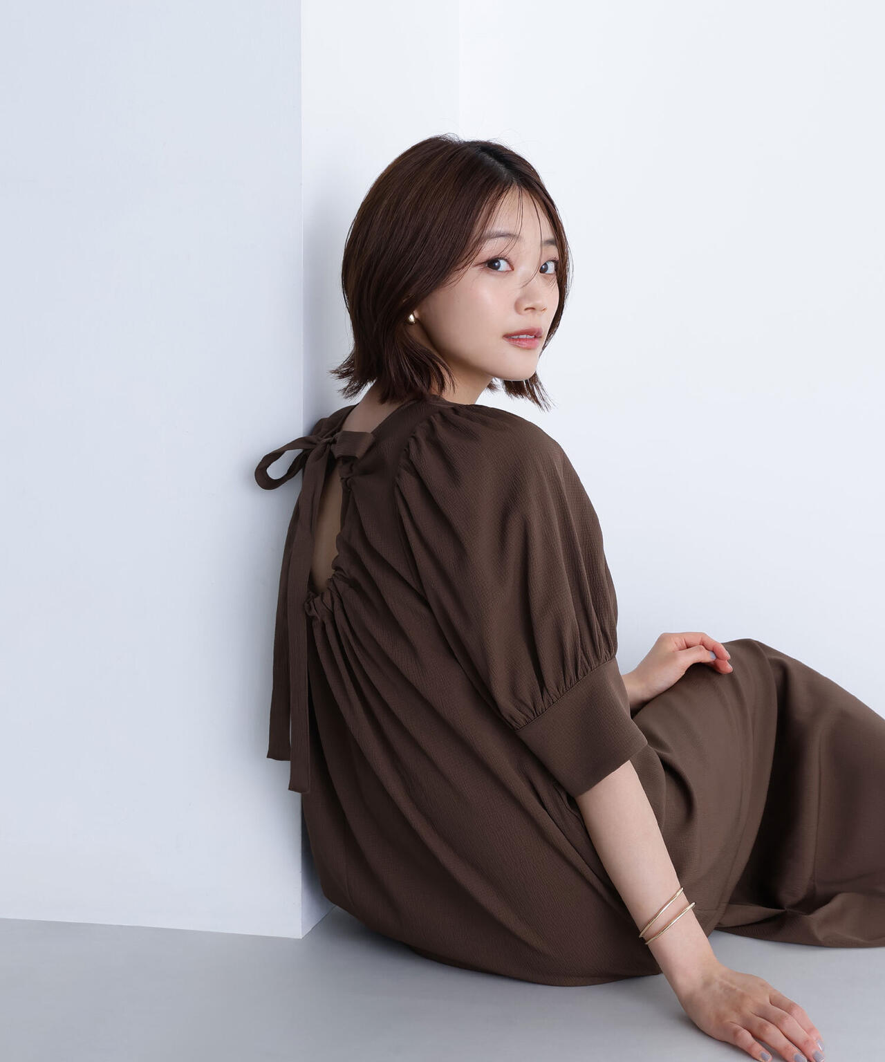 バックリボンリラクシーワンピース | NATURAL BEAUTY BASIC