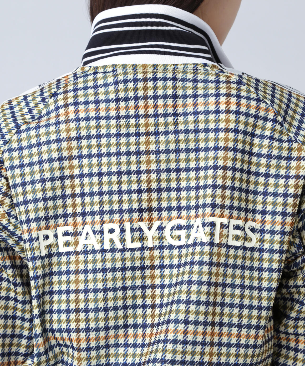 Peストレッチメッシュフルジップジャケット ＜ガンクラブチェック柄