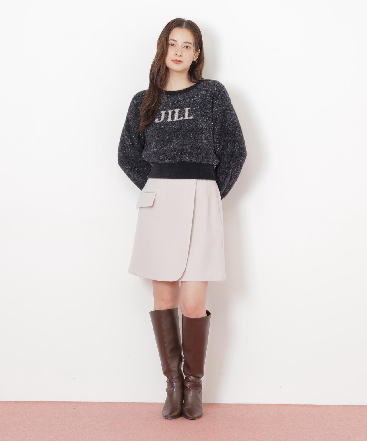 ラメロゴジャガードニット | JILL by JILL STUART（ジル バイ ジル