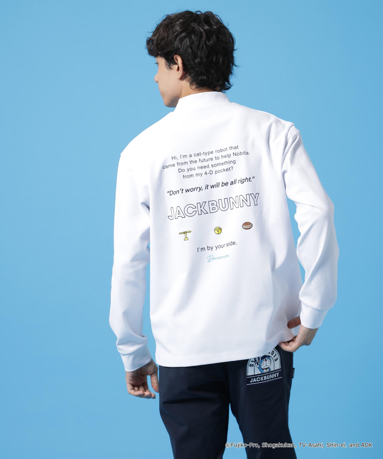 ドラえもん】PE天竺長袖モックネックカットソー | Jack Bunny