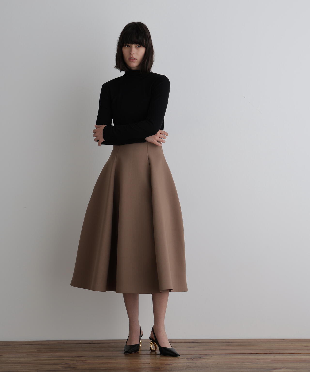 ライトボンディングハイウエストフレアスカート | LE PHIL（ル フィル