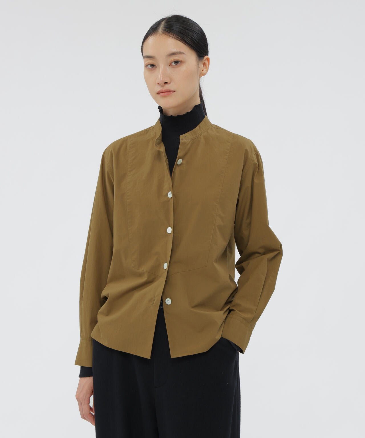 COTTON WOOL POPLIN SHIRT | MARGARET HOWELL（マーガレット・ハウエル