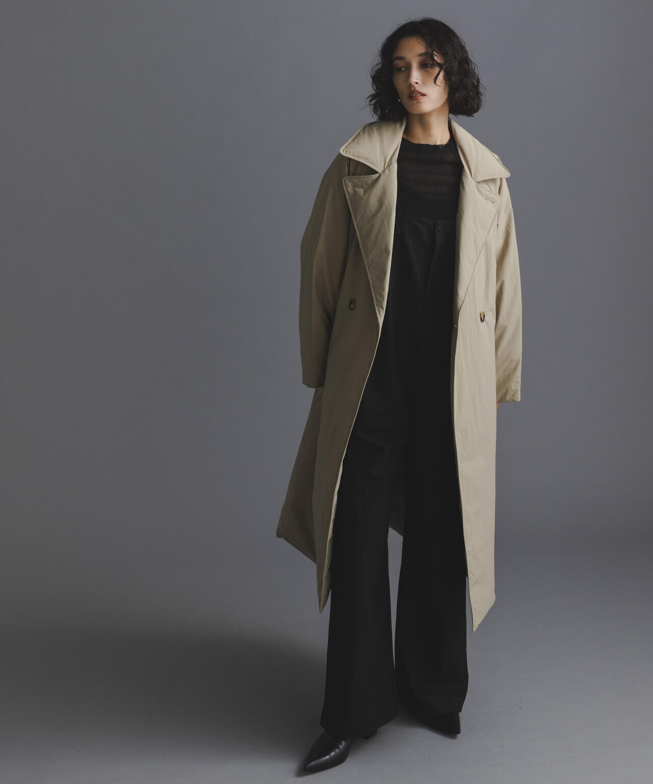 西川ダウン(R)」リバーシブルライトコート | NANO universe（ナノ