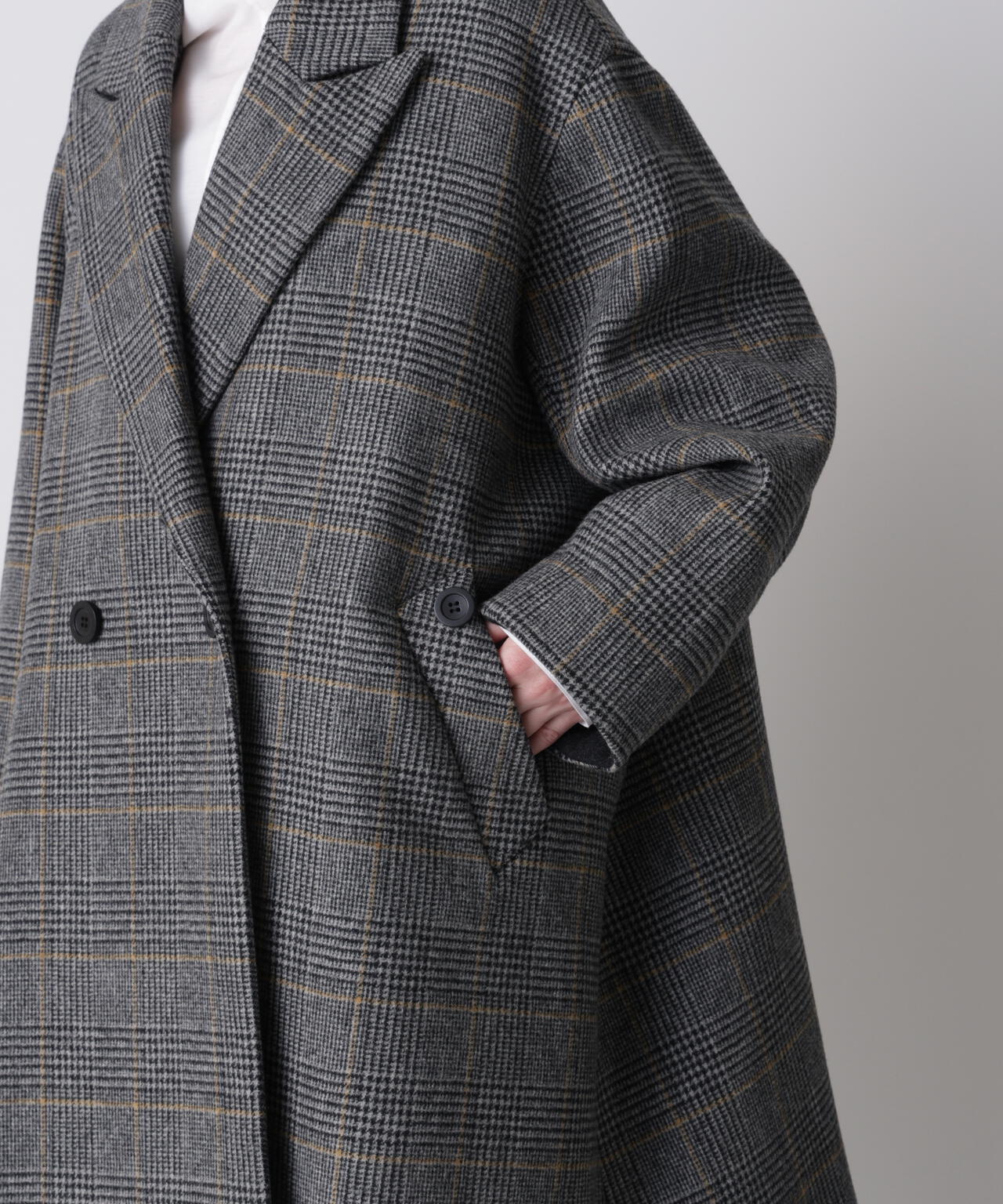 ウールチェックコート | hLM（エイチエルエム） ｜【公式】通販mix