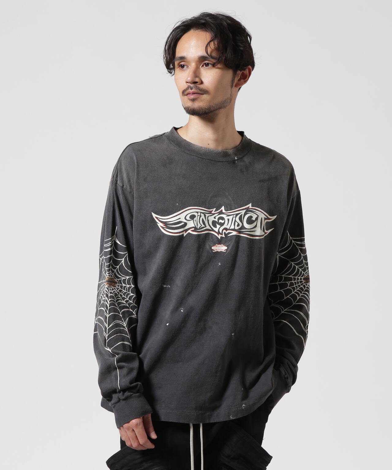 SAINT MICHAEL/セントマイケル/ML_LS TEE INSANITY BLACK | ROYAL