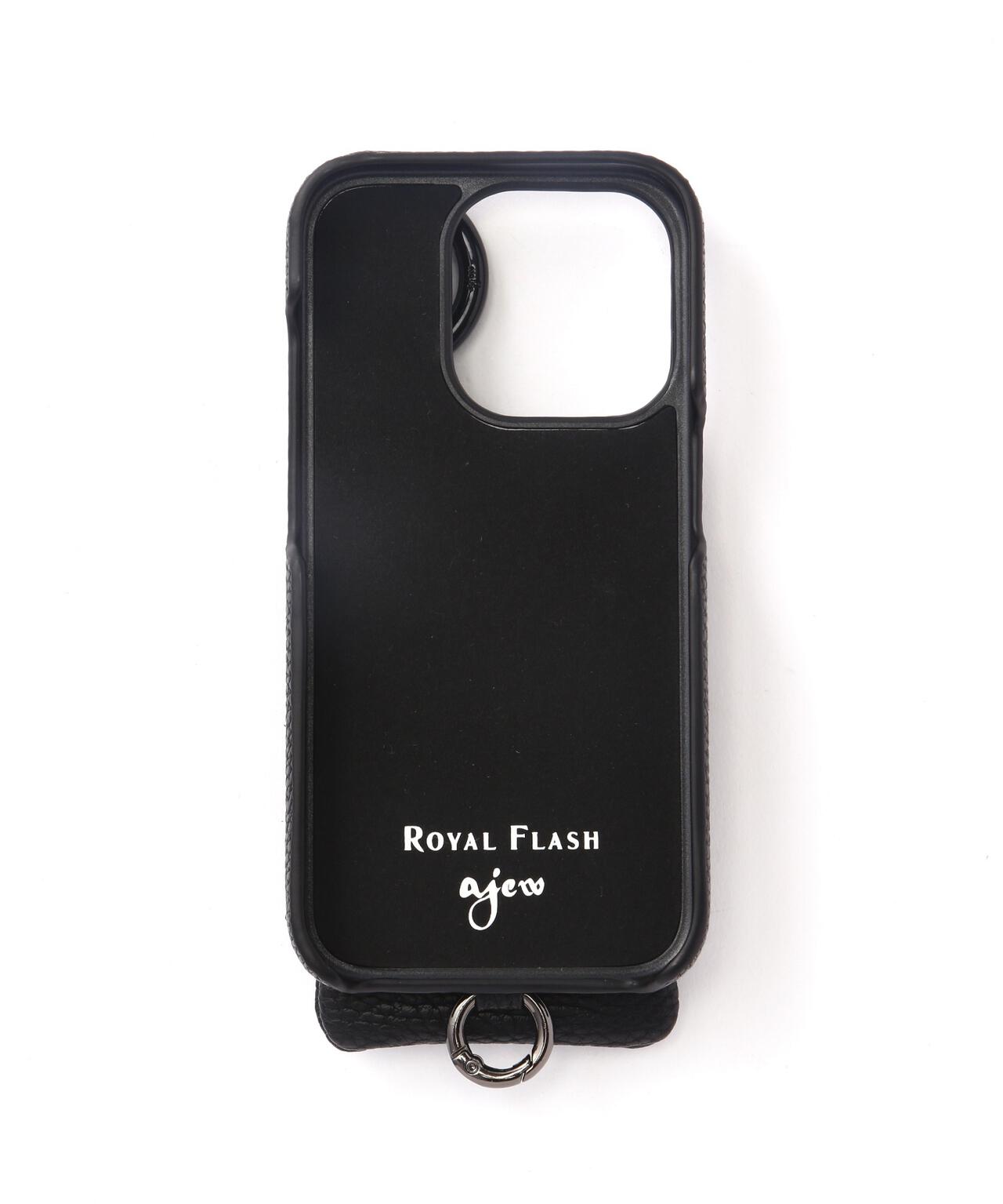 ajew/エジュー/別注【ひも付き】iPhone16_16Pro/BLACK | ROYAL FLASH