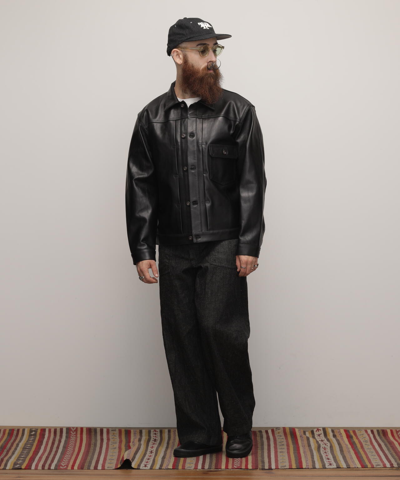SHEEP LEATHER 1st TRACKER JACKET/シープレザー トラッカージャケット