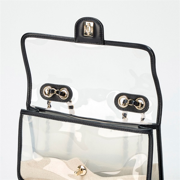 CHANEL ココマーク 2018年頃 ショルダーバッグ クリア ブラック