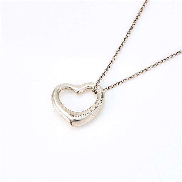 TIFFANY & Co. オープンハート 1ダイヤ ネックレス シルバー 925