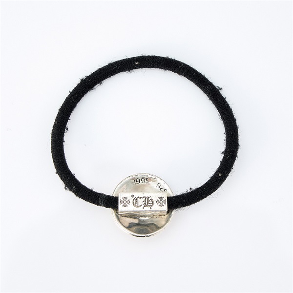 CHROME HEARTS クロスボール ヘアゴム シルバー ブラック 925