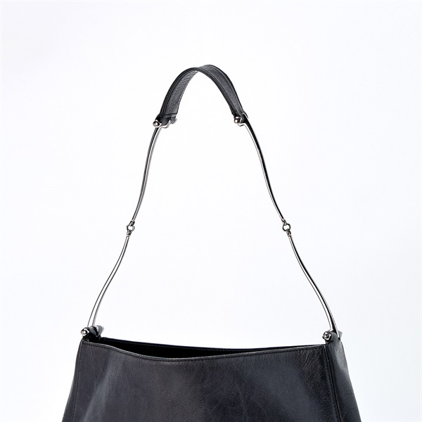 GUCCI ホースビット ショルダーバッグ ブラック シルバー レザー