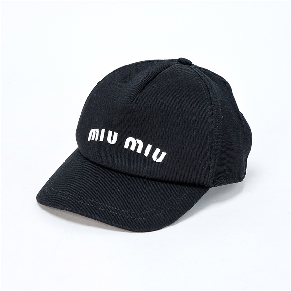 MIU MIU キャップ S 5HC179 2DXI ブラック コットン | MixTHINKS