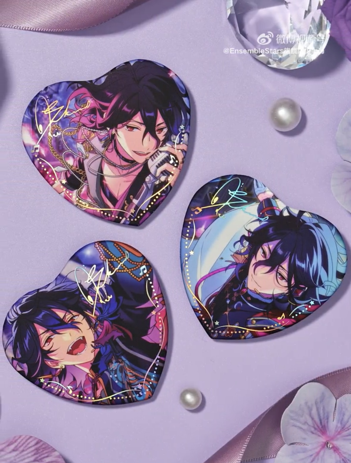 予約】偶像梦幻祭 中国限定 傾心ハート缶バッジ第二弾（入金〆3日以内