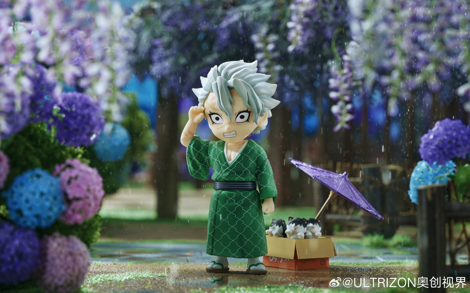 鬼滅の刃 中国限定 フィギュア 梅雨の日 竈門禰豆子 シ一クレット 予約