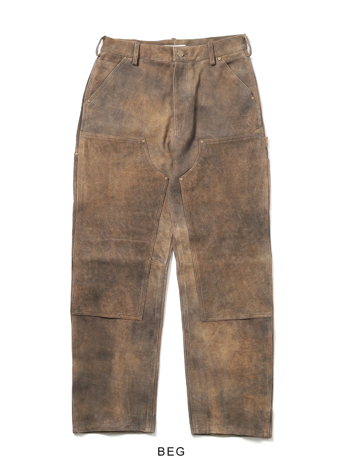 LEATHER DOUBLE KNEE PANTS|レザーダブルニーパンツレザーダブルニー