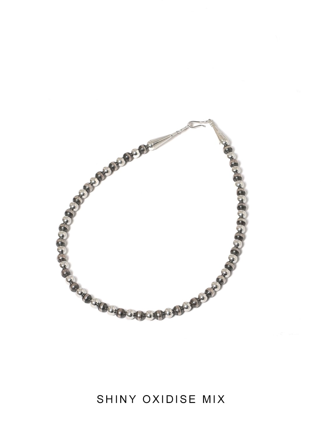 NAVAJO PEARL SILVER MIX NECKLACE 6MM|ナバホパール シルバー