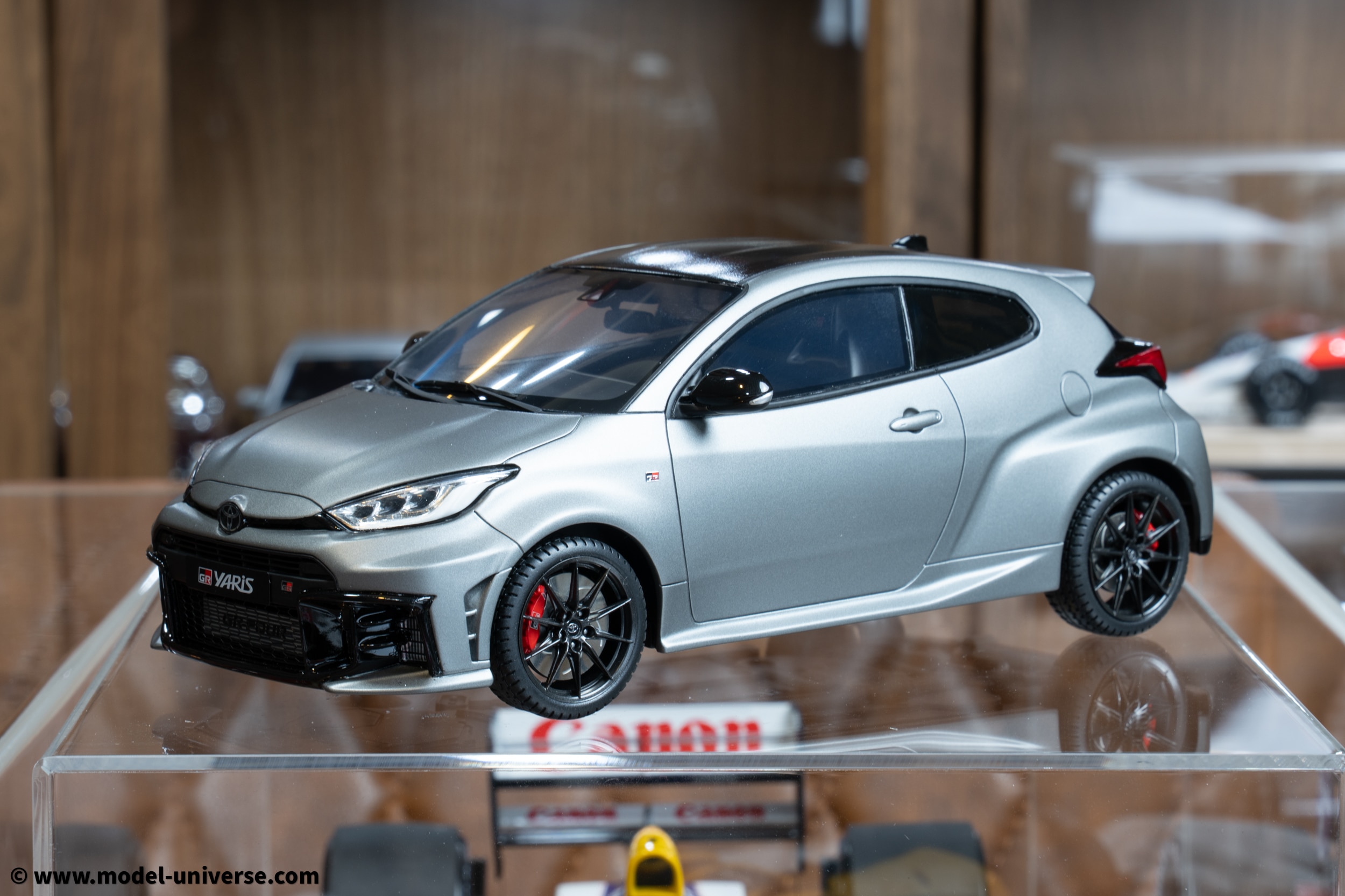 Otto Mobile 1:18 Toyota GR Yaris Precious Metal Grey Resin Model