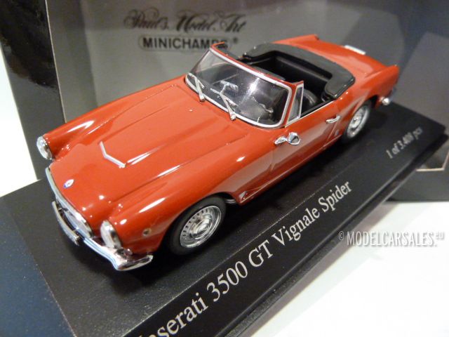 Maserati 3500 GT Vignale Spider Red 1:43 400123231 MINICHAMPS