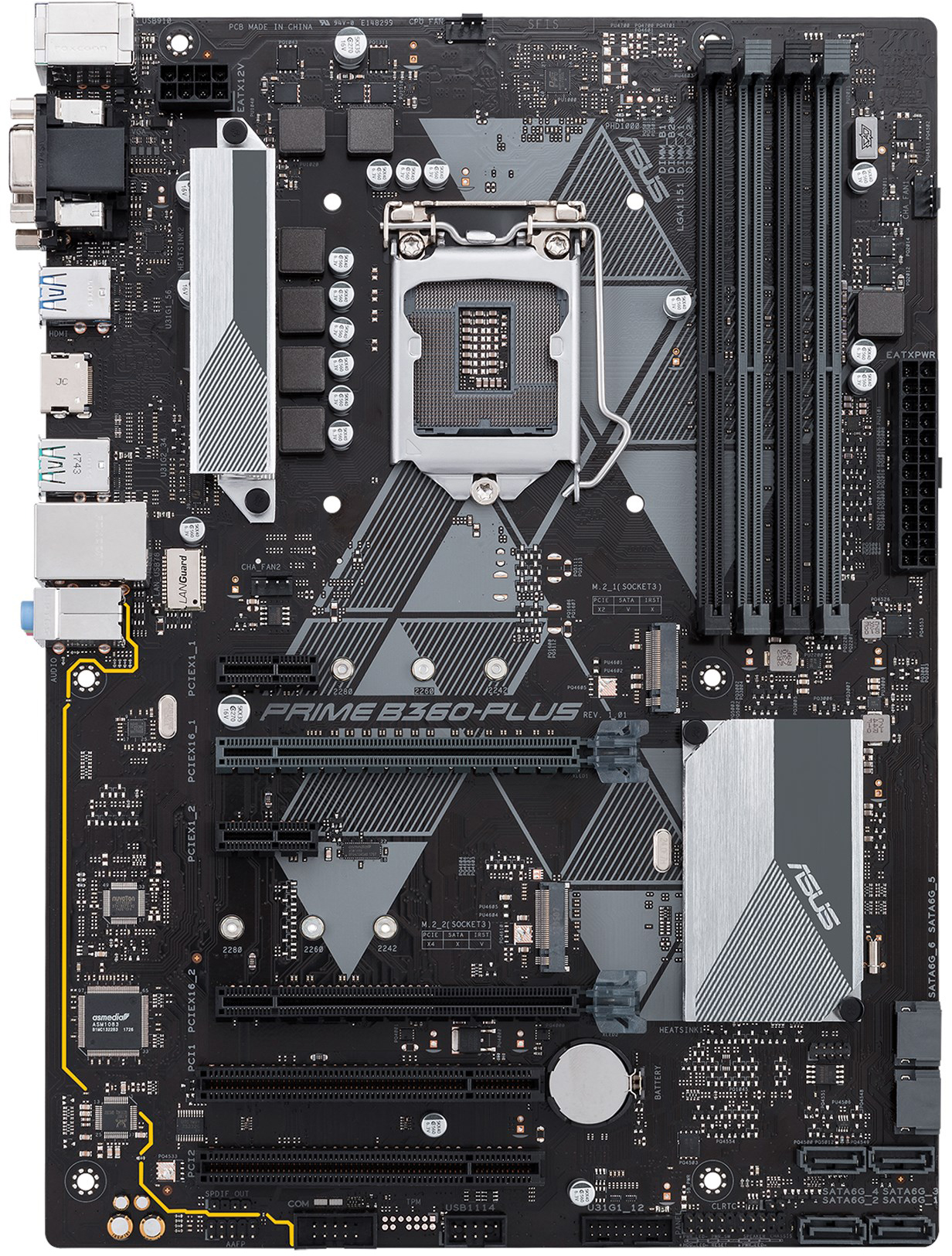 Asus Prime B360-Plus - Motherboard Specifications On MotherboardDB