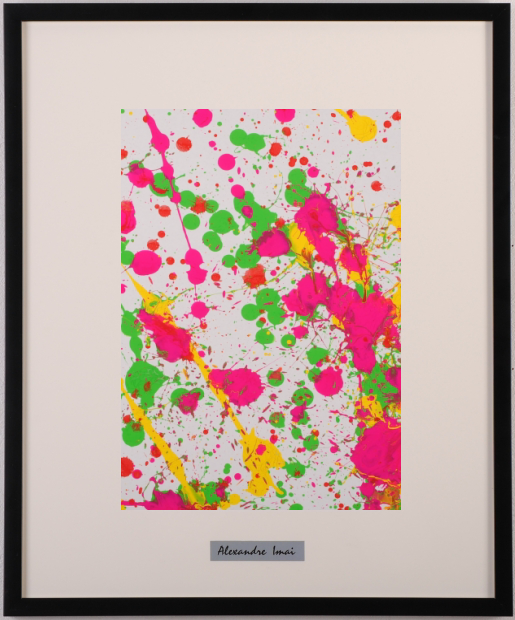 現代アートの絵画をアクリル画で描いた今井アレクサンドルの現代アート