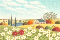 渡辺美香子がジークレーの版画で制作した絵を通販で販売