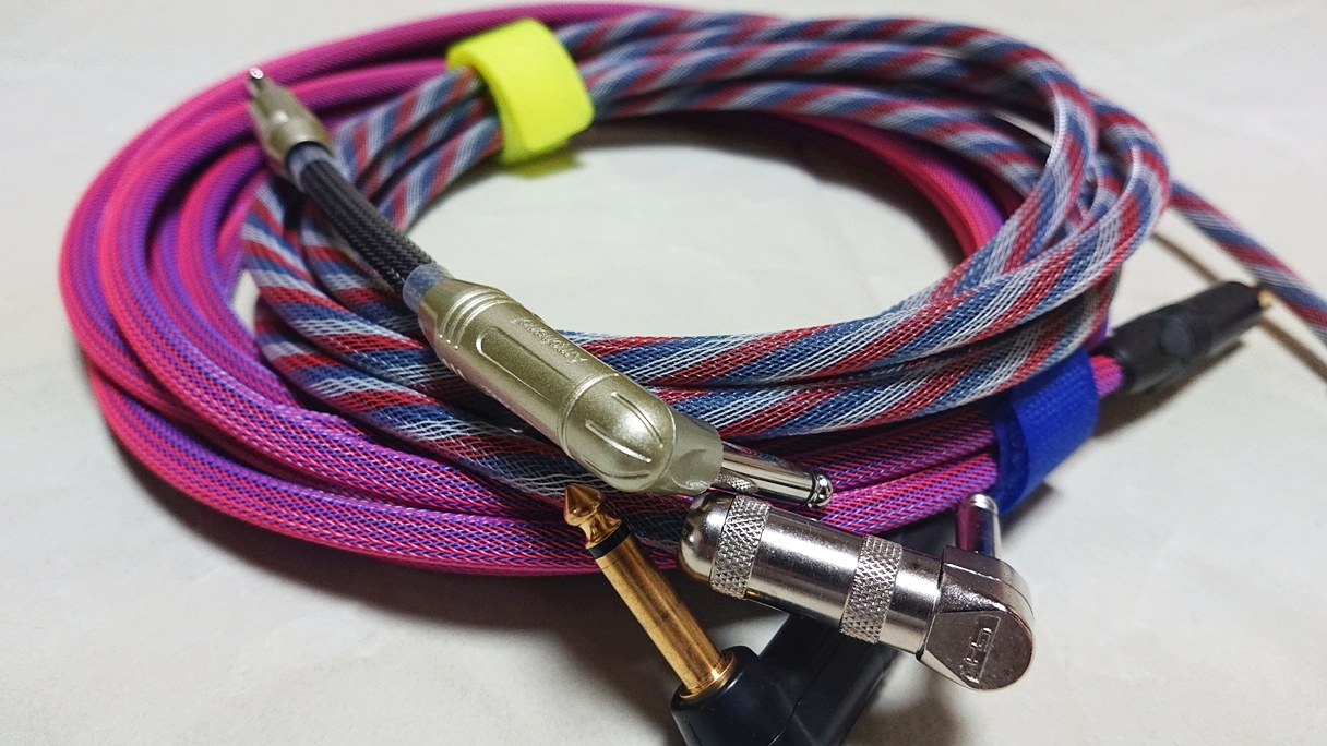 自作]ギターケーブル、パッチケーブルをカラフルでオシャレに作ろう