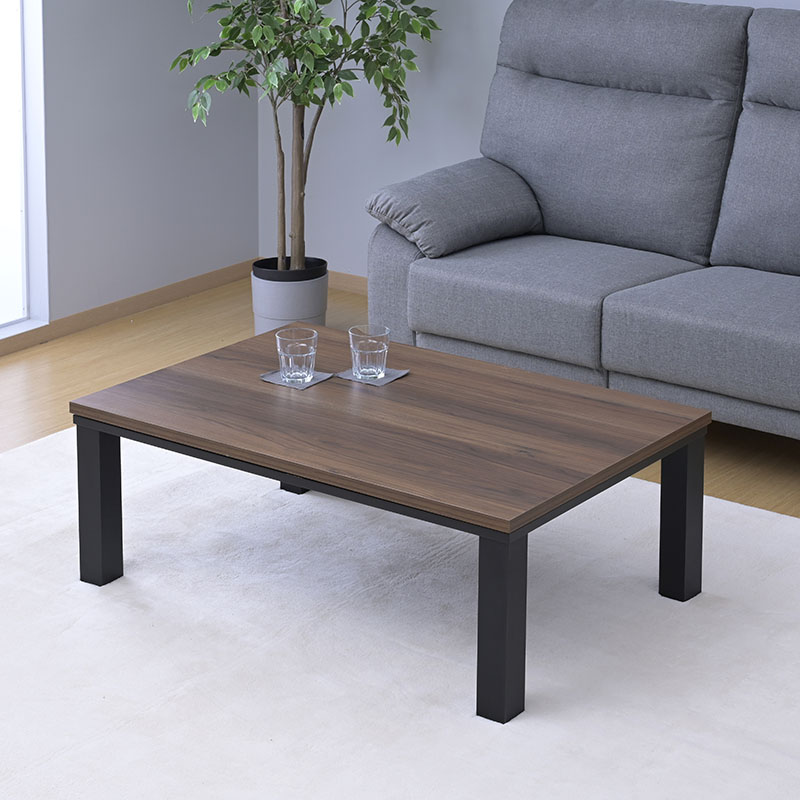 テーブルこたつ 105×70cm HLT-10570-WBR ｜ ミスターマックス