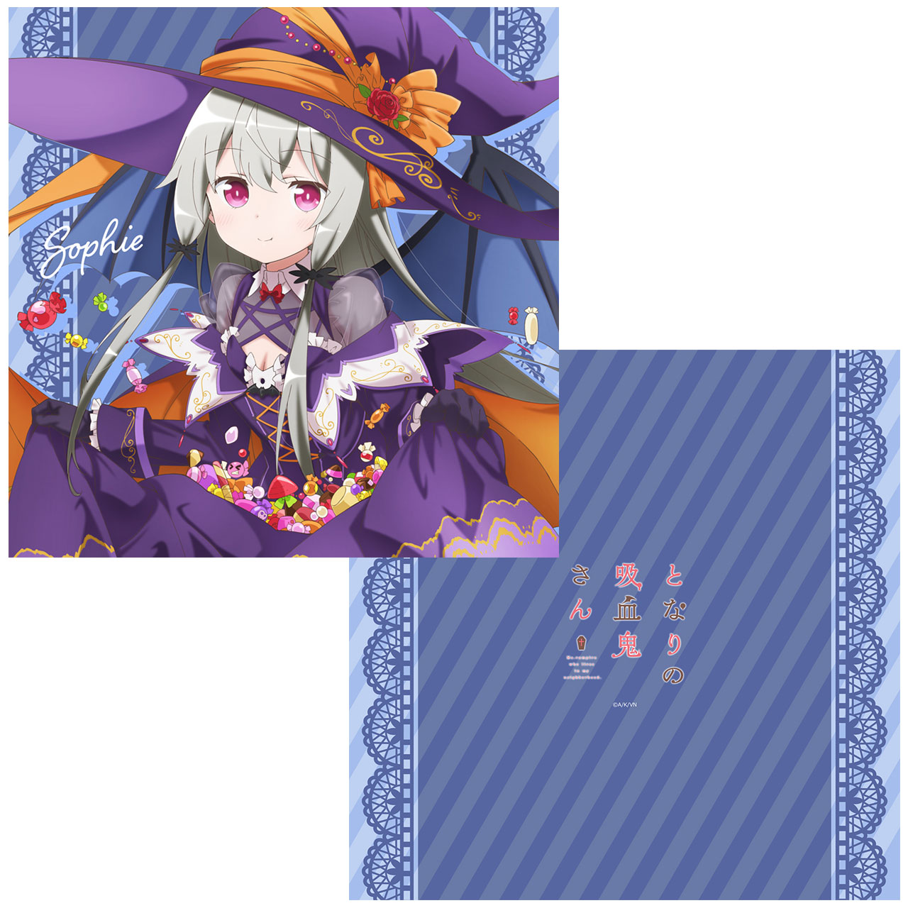 となりの吸血鬼さんよりフルグラフィックTシャツ、綿スポーツタオル