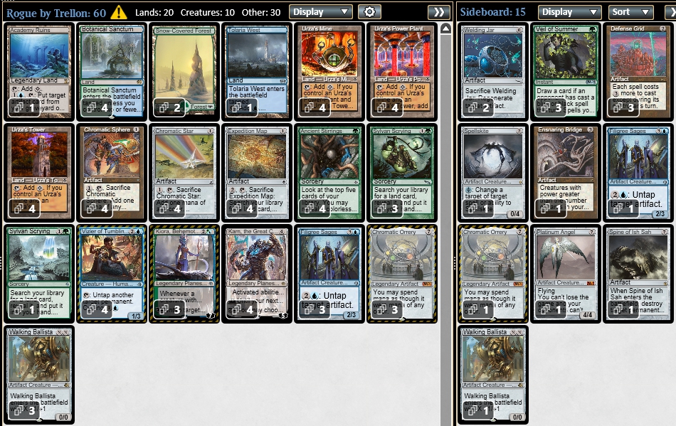 彩色の宇宙儀》無限マナ、ブルーリビングエンド、《無駄省き》 in