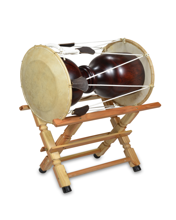 韓国太鼓 チャンゴ チャング ダークブラウン ケース バチ付き 韓国太鼓