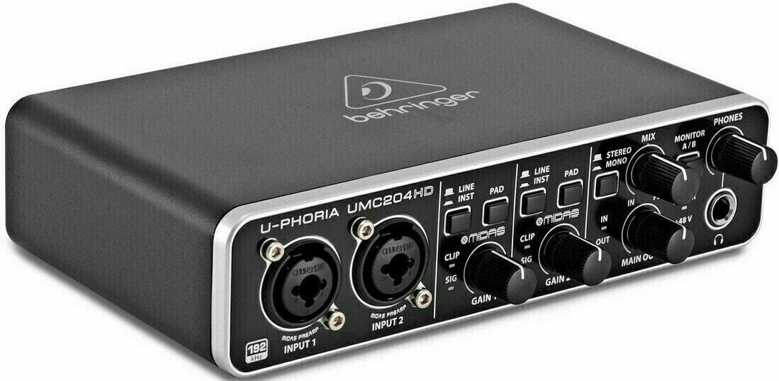 Behringer U-Phoria UMC204HD USB Audio Interface - Muziker